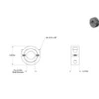 Double Split Shaft Collar, for ⅜ diameter gallery image