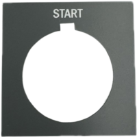 Legend plate: 30 mm panel size, 1.7-inch height.