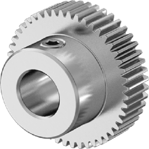 Metal Gear - 20 Degree Pressure Angle Round Bore with Set Screw, 64 Pitch, 48 Teeth