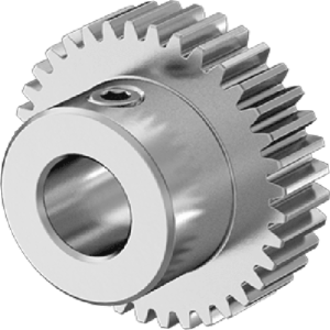 Metal Gear - 20 Degree Pressure Angle Round Bore with Set Screw, 48 Pitch, 36 Teeth
